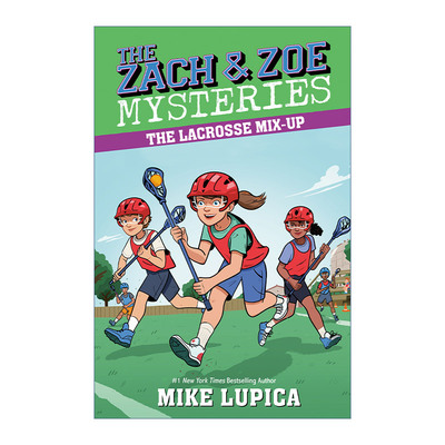 英文原版 The Lacrosse Mix-Up The Zach and Zoe Mysteries 06 扎克和佐伊之谜系列6 曲棍球混搭 儿童体育运动推理章节桥梁故事书