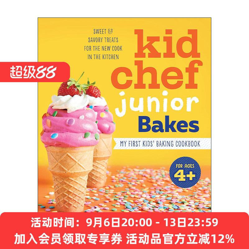 英文原版 Kid Chef Junior Bakes 小厨师烘焙入门食谱 儿童甜点烹饪指南 提高动手能力 英文版 进口英语原版书籍