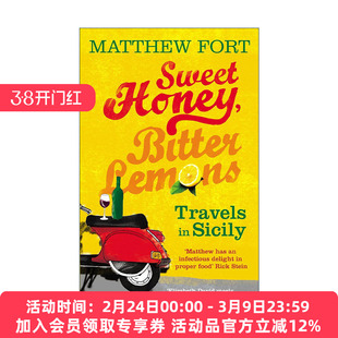 英文原版 Sweet Honey Bitter Lemons 甜蜂蜜与苦柠檬 骑摩托车游西西里之旅 英文版 进口英语原版书籍