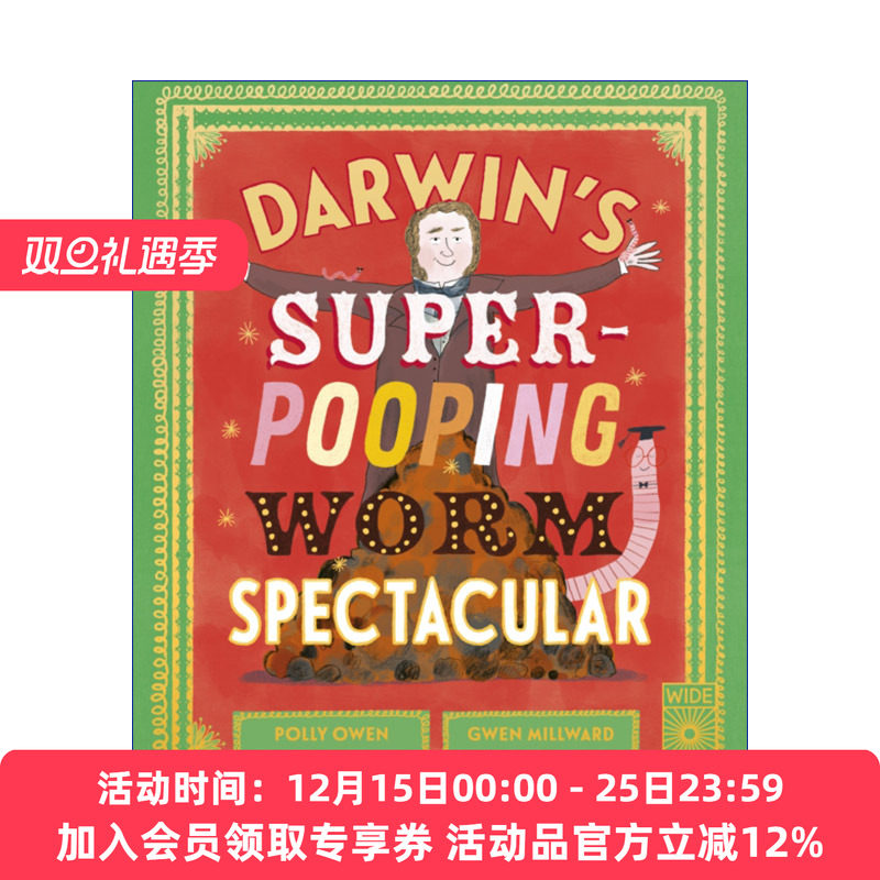 达尔文的超级蠕虫奇观  英文原版 Darwin's Super-Pooping Worm Spectacular 儿童科普百科精装 英文版 进口英语原版书籍