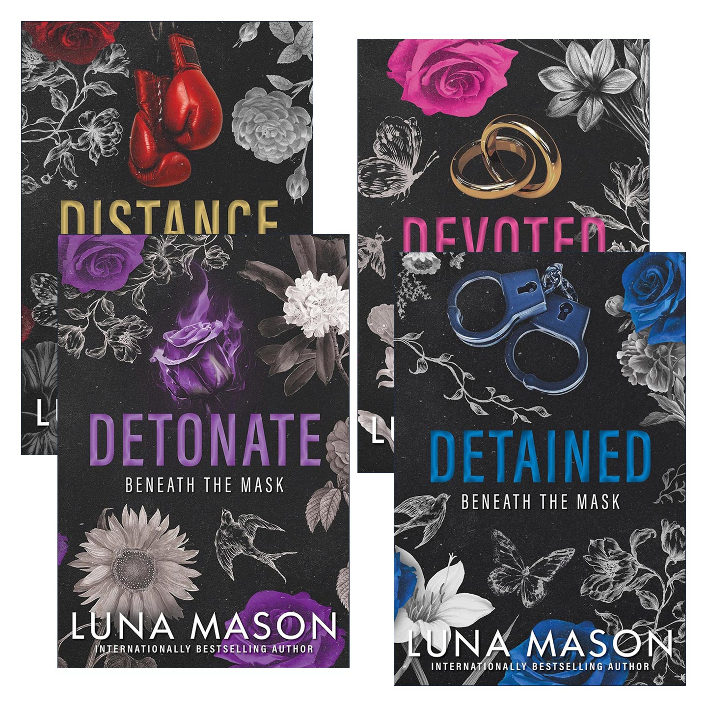 英文原版 Beneath the Mask 面具之下系列1-4册 暗黑浪漫畅销小说 Luna Mason 英文版 进口英语原版书籍