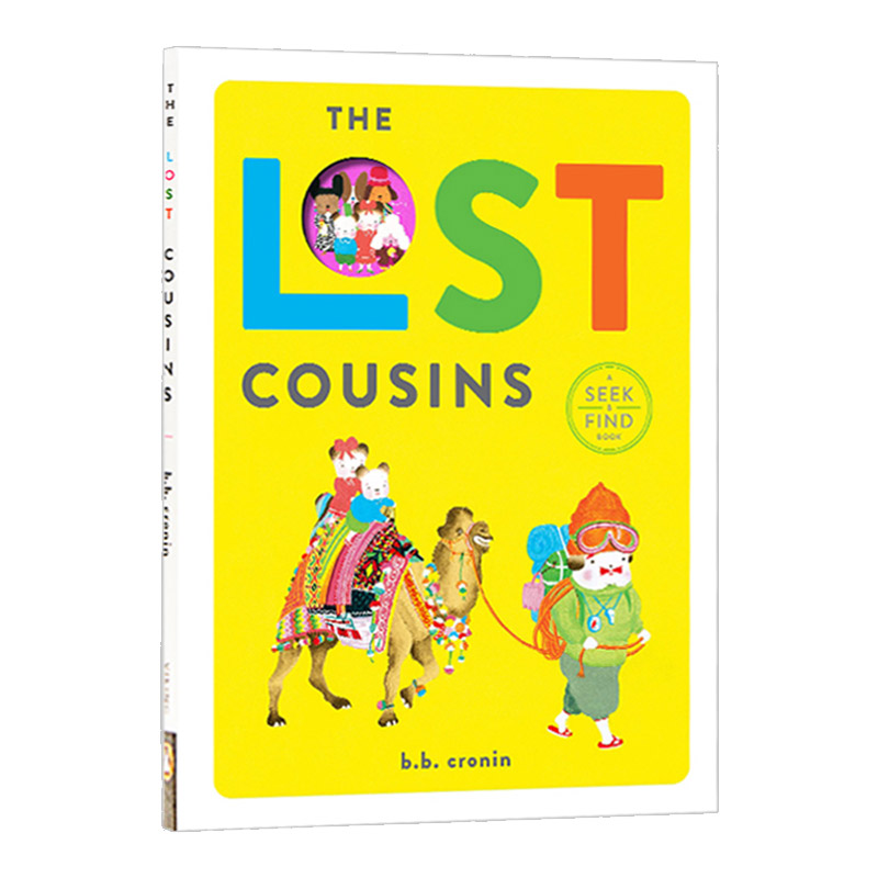 乱跑的小表弟 英文原版 The Lost Cousins 好久不见的表亲 儿童亲子精装绘本活动书 B. Cronin 英文版 进口英语原版书籍