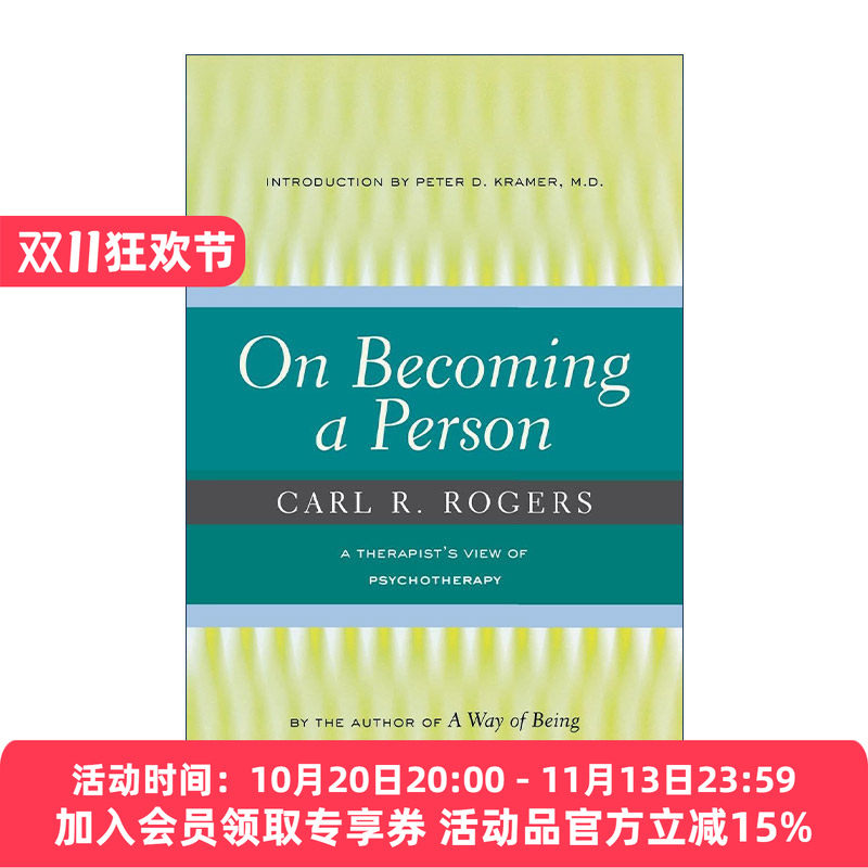 英文原版 On Becoming a Person 个人形成论 我的心理治疗观 卡尔罗杰斯 英文版 进口英语原版书籍