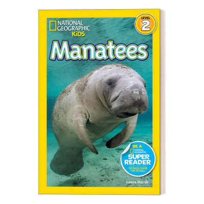 英文原版 National Geographic Kids Readers L2: Manatees 国家地理儿童分级读物第2级 海牛 英文版 进口英语原版书籍