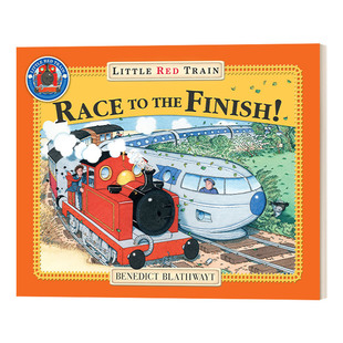 Red 书籍 进口英语原版 the 绘本 Little Finish Train 英文版 英文原版 Race 红色小火车冲到终点