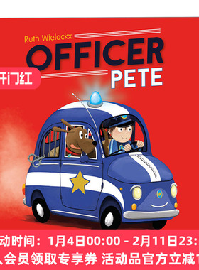 皮特警官 英文原版 Officer Pete Daring Stories 4-9岁儿童幽默故事绘本 名家Ruth Wielockx 英文版 进口英语原版书籍