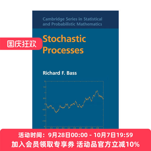 现货 英文原版 Stochastic Processes 随机过程 Richard F. Bass 剑桥统计与概率数学系列 精装 英文版 进口英语原版书籍