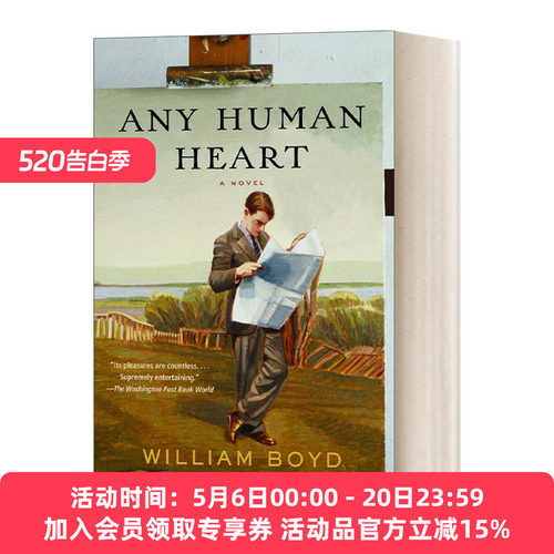 英文原版 Any Human Heart 赤子之心 凡人之心 洛根·蒙斯图尔特的私密日记 William Boyd威廉·博伊德 英文版 进口英语原版书籍