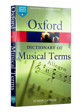 华研原版 牛津音乐术语词典 英文原版 Oxford Dictionary of Musical Terms 英文版字典工具书 进口原版书籍