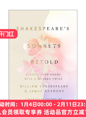 英文原版 莎士比亚十四行诗 重述版 Shakespeare's Sonnets Retold 精装 James Anthony 英文版 进口英语原版书籍
