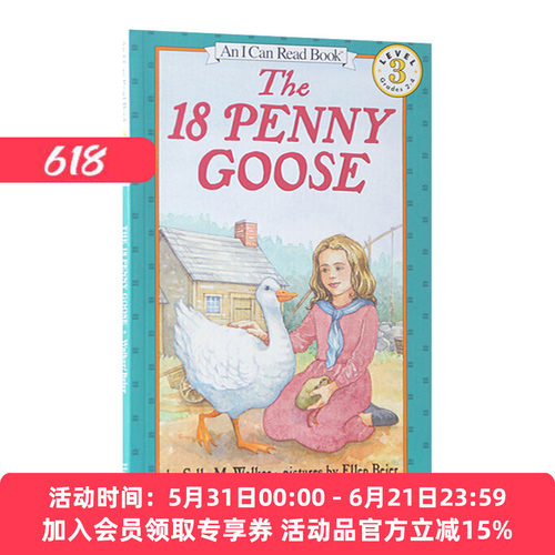 挂着18便士的鹅 英文原版 The 18 Penny Goose I Can Read Level 3 汪琣珽第四阶段书单 英文版 美国少儿分级读物