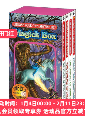 英文原版 Choose Your Own Adventure 4-Book Boxed Set Magick Box 惊险岔路口系列 魔法盒4册盒装套装 英文版 进口英语原版书籍