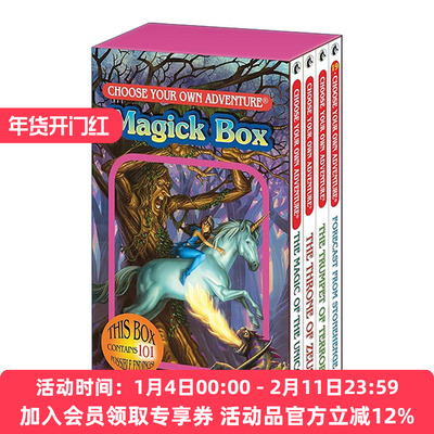 英文原版 Choose Your Own Adventure 4-Book Boxed Set Magick Box 惊险岔路口系列 魔法盒4册盒装套装 英文版 进口英语原版书籍