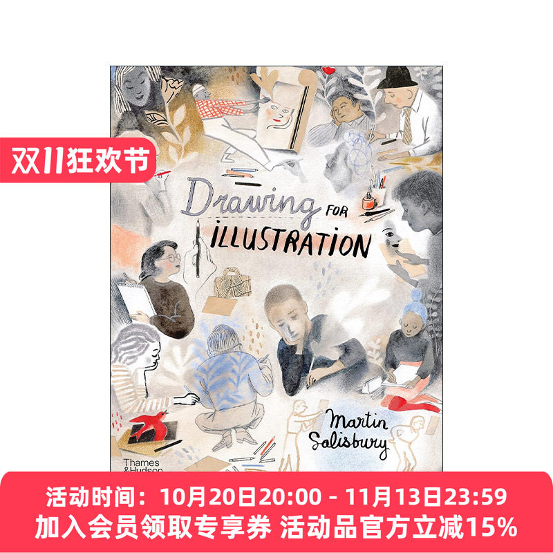 英文原版 Drawing For Illustration 作为插画的绘画 绘图技巧构图原理颜色运用 精装 英文版 进口英语原版书籍