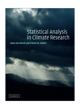 现货 气候研究中的统计分析  英文原版 Statistical Analysis in Climate Research Hans von Storch 英文版 进口英语原版书籍
