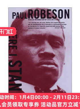 英文原版 Here I Stand 这是我的立场 Paul Leroy Robeson保罗·罗贝森自传 英文版 进口英语原版书籍