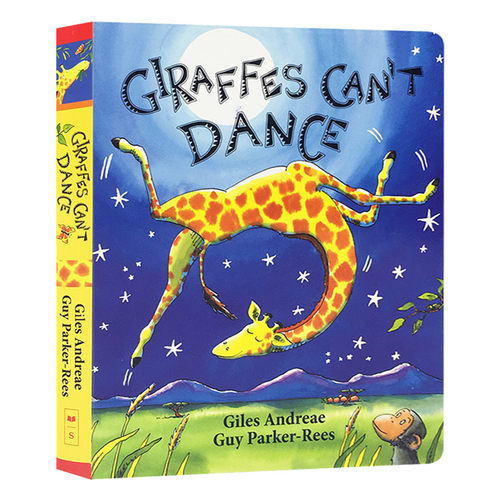 长颈鹿不会跳舞 英文原版绘本 Giraffes Can't Dance 情商亲子互动纸板书 培养自信心 儿童英语启蒙图画故事书 英文版进口书籍