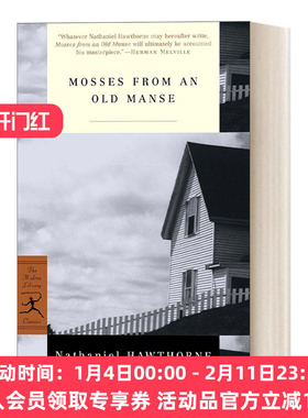 英文原版 Mosses from an Old Manse 古屋青苔 Nathaniel Hawthorne纳撒尼尔 霍桑 兰登书屋现代图书馆经典系列 英文版 进口书籍