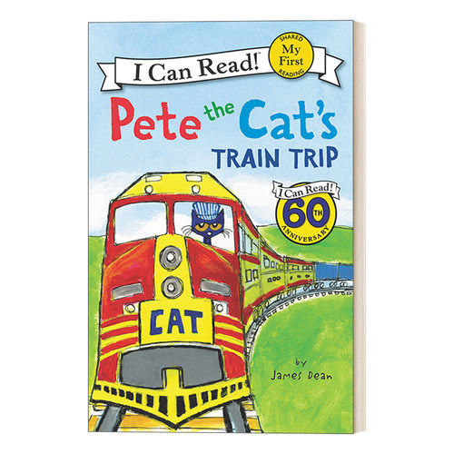 英文原版 My First I Can Read Pete the Cat's Train Trip 皮特猫分级阅读 皮特猫的火车旅途 英文版 进口英语原版书籍