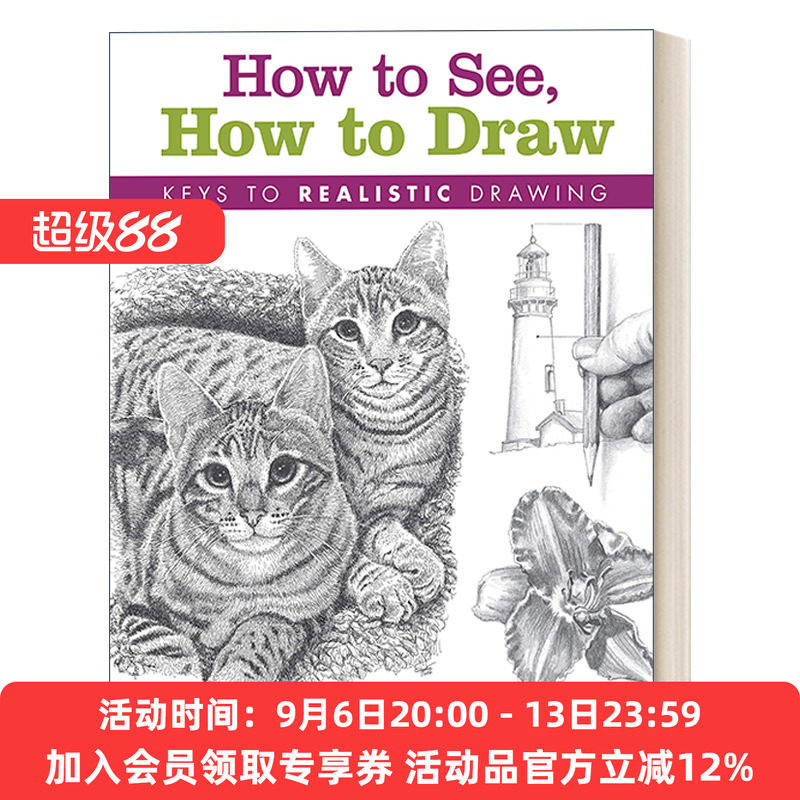 英文原版 How to See How to Draw 如何看 如何画 铅笔素描写实技法 Claudia Nice 英文版 进口英语原版书籍