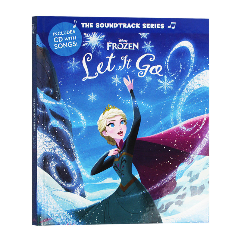 迪斯尼原声系列 冰雪奇缘 英文原版 Frozen Let It Go The Soundtrack Series 冰雪奇缘主题曲歌词绘本 英文版原版英语书籍 附CD