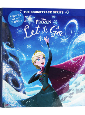 迪斯尼原声系列 冰雪奇缘 英文原版 Frozen Let It Go The Soundtrack Series 冰雪奇缘主题曲歌词绘本 英文版原版英语书籍 附CD