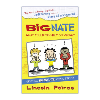 我们班有个捣蛋王  英文原版 Big Nate Compilation What Could Possibly Go Wrong 大内特漫画合集 英文版 进口英语原版书籍