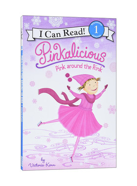 粉红控 英文原版 Pinkalicious Pink around the Rink 粉红溜冰场 I Can Read Level 1分级读物 英文版 进口英语原版书籍