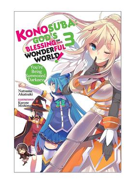 英文原版 Konosuba God's Blessing on This Wonderful World!  Vol. 3 为美好的世界献上祝福3 小说 英文版 进口英语原版书籍