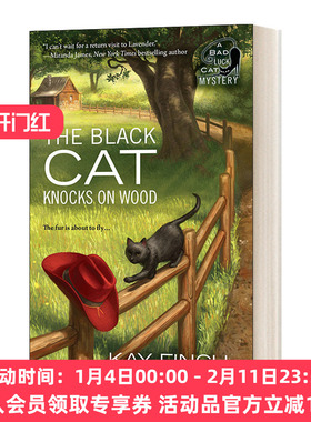 黑猫敲木头 英文原版小说 The Black Cat Knocks on Wood A Bad Luck Cat Mystery 02 厄运猫之谜2 英文版 进口英语原版书籍
