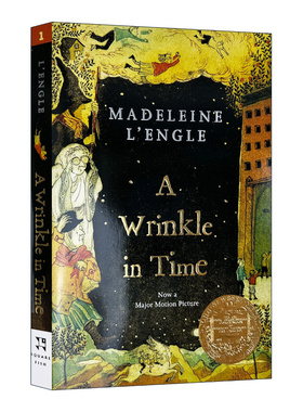 时间的皱折 英文原版小说A Wrinkle in Time时间的皱纹梅格时空大冒险安徒生文学奖纽伯瑞金奖进口英语儿童科幻小说书籍傻狗温迪克
