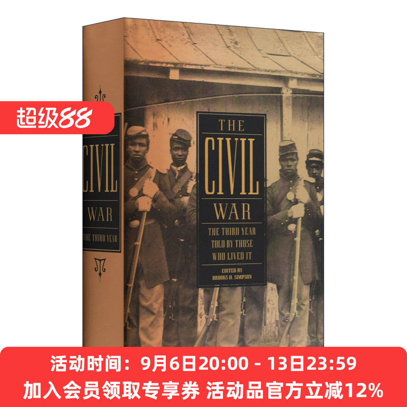 英文原版 The Civil War 美国内战:亲身经历者讲述的第三年 精装美国文库 英文版 进口英语原版书籍