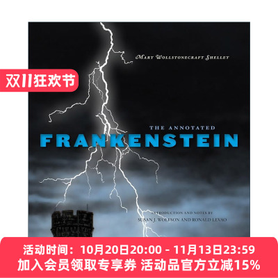 英文原版 The Annotated Frankenstein 弗兰肯斯坦 科学怪人 精装彩插注释版  Susan J. Wolfson 哈佛大学出版社 进口英语原版书籍
