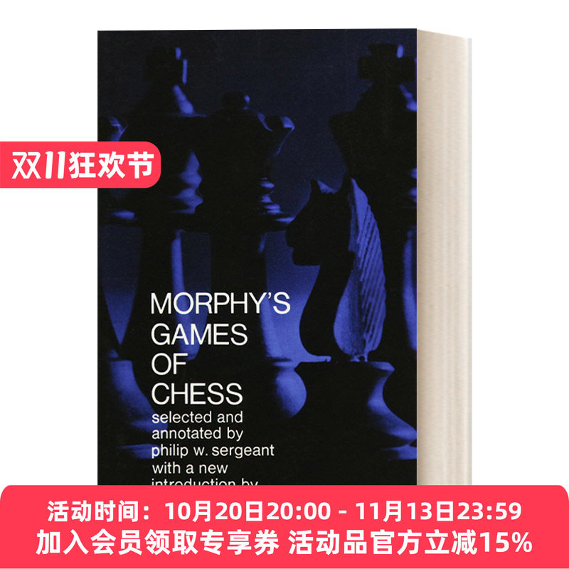 英文原版 Morphy's Games of Chess 摩菲国际象棋棋局 英文版 进口英语原版书籍