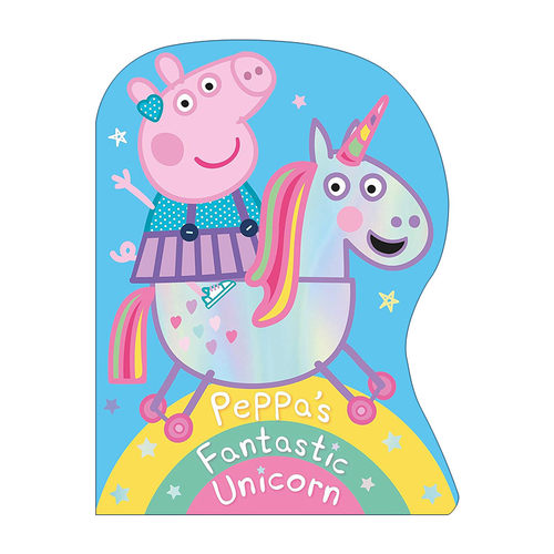 英文原版 Peppa Pig Peppa's Magical Unicorn Shaped Board Book 小猪佩奇与奇妙独角兽 儿童异形纸板书 英文版 进口英语原版书籍