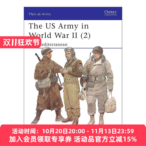 英文原版 The US Army in World War II 2 二战美国陆军 地中海战场 历史上的军队系列 英文版 进口英语原版书籍