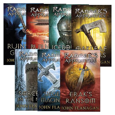 英文原版 Ranger's Apprentice 皇家骑士系列1-7册 戈尔兰废墟 燃烧之桥 冰封之地 橡树叶持有者 英文版 进口英语原版书籍