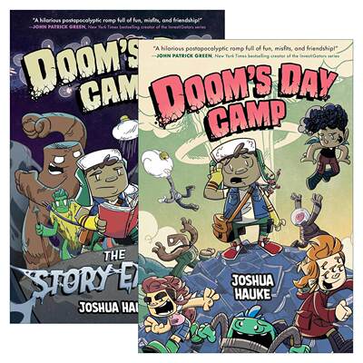 英文原版 Doom's Day Camp 末日夏令营2册 儿童全彩搞笑科幻冒险漫画 Joshua Hauke 英文版 进口英语原版书籍