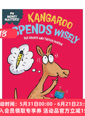 英文原版 Money Matters Kangaroo Spends Wisely 钱的问题 袋鼠精打细算 儿童财商教育科普精装绘本 英文版 进口英语原版书籍