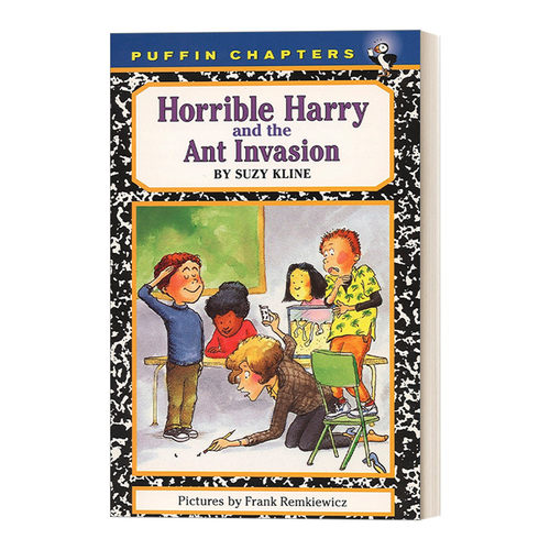 英文原版 Horrible Harry 04 Horrible Harry and the Ant Invasion 可怕的哈里系列4 儿童章节桥梁书 Suzy Kline 英文版 进口书籍