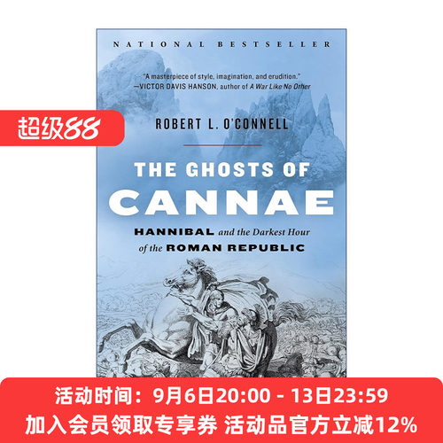 英文原版 The Ghosts of Cannae 坎尼的幽灵 汉尼拔与罗马共和国最黑暗的时刻 Robert L. O'Connell 英文版 进口英语原版书籍