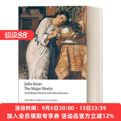 英文原版 John Keats Major Works 约翰·济慈 主要作品 牛津世界经典系列 英文版 进口英语原版书籍