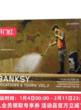 班克西涂鸦点和旅游指南 英文原版 Banksy Locations & Tours Volume 2 卷2 英国街头艺术家Banksy涂鸦作品 摄影集英文版