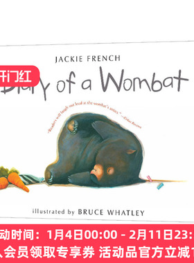 英文原版 Diary of a Wombat 袋熊的日记 平装绘本 英文版 进口英语原版书籍
