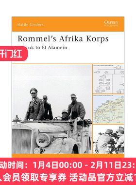 英文原版 Rommel's Afrika Korps 隆美尔的非洲军团 作战序列系列 英文版 进口英语原版书籍
