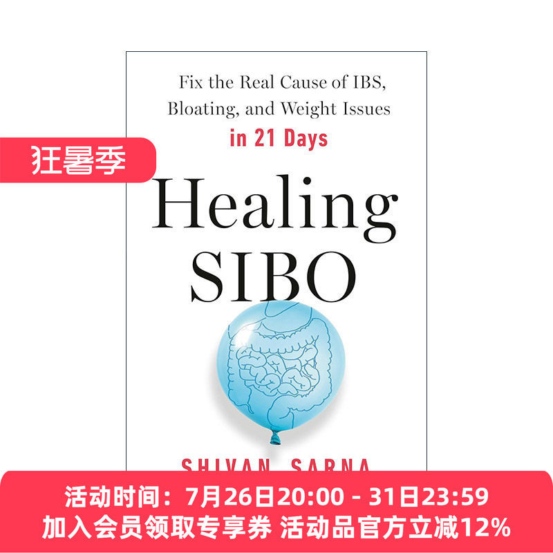 英文原版 Healing SIBO 治愈小肠细菌过度生长 21天内解决肠易激综合征 腹胀和体重问题 健康 Shivan Sarna 进口英语原版书籍