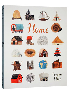 各种各样的家 英文原版绘本 Home 世界各地的家 精装 Carson Ellis 卡森埃利斯 英文版进口原版英语书籍