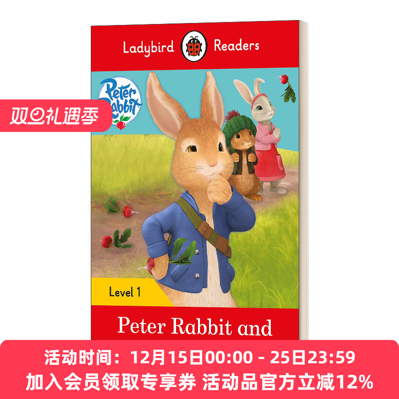 英文原版 Peter Rabbit and the Radish Robber - Ladybird Readers Level 1 英文版 进口英语原版书籍