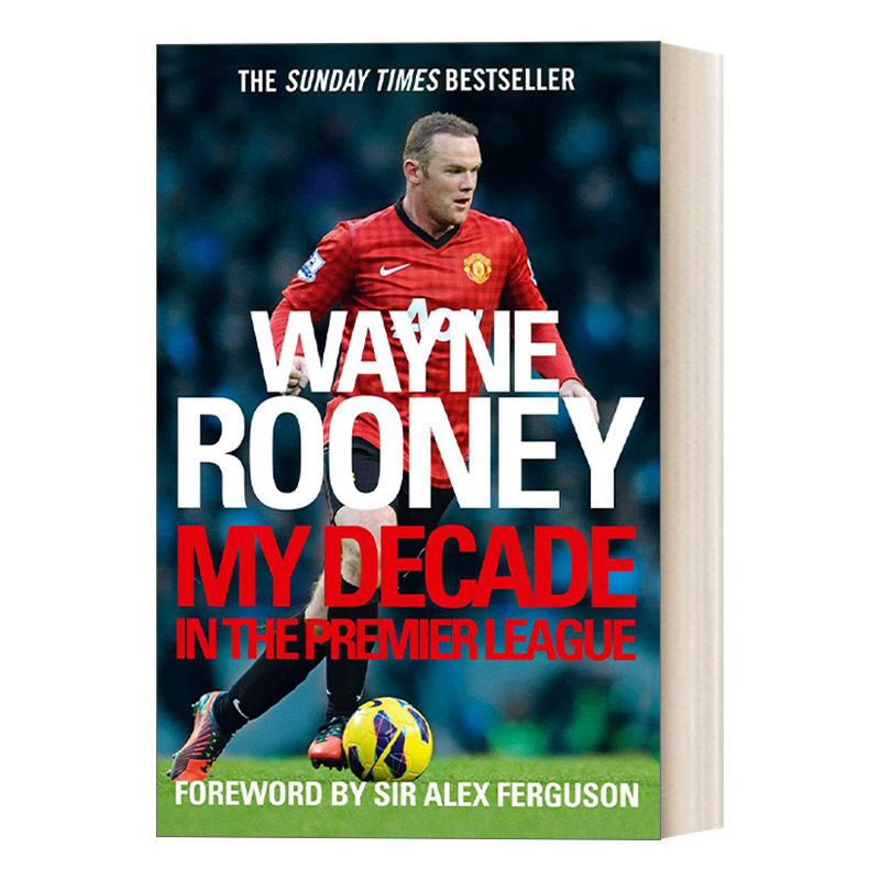英文原版 Wayne Rooney 韦恩·鲁尼自传 我的英超十年 英超足球明星传记 英文版 进口英语原版书籍