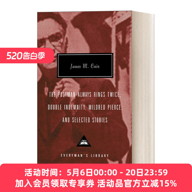 邮差总是按两次铃等短篇小说选集 英文原版 The Postman Always Rings Twice 人人图书馆当代经典系列 精装收藏版 英文版 进口书